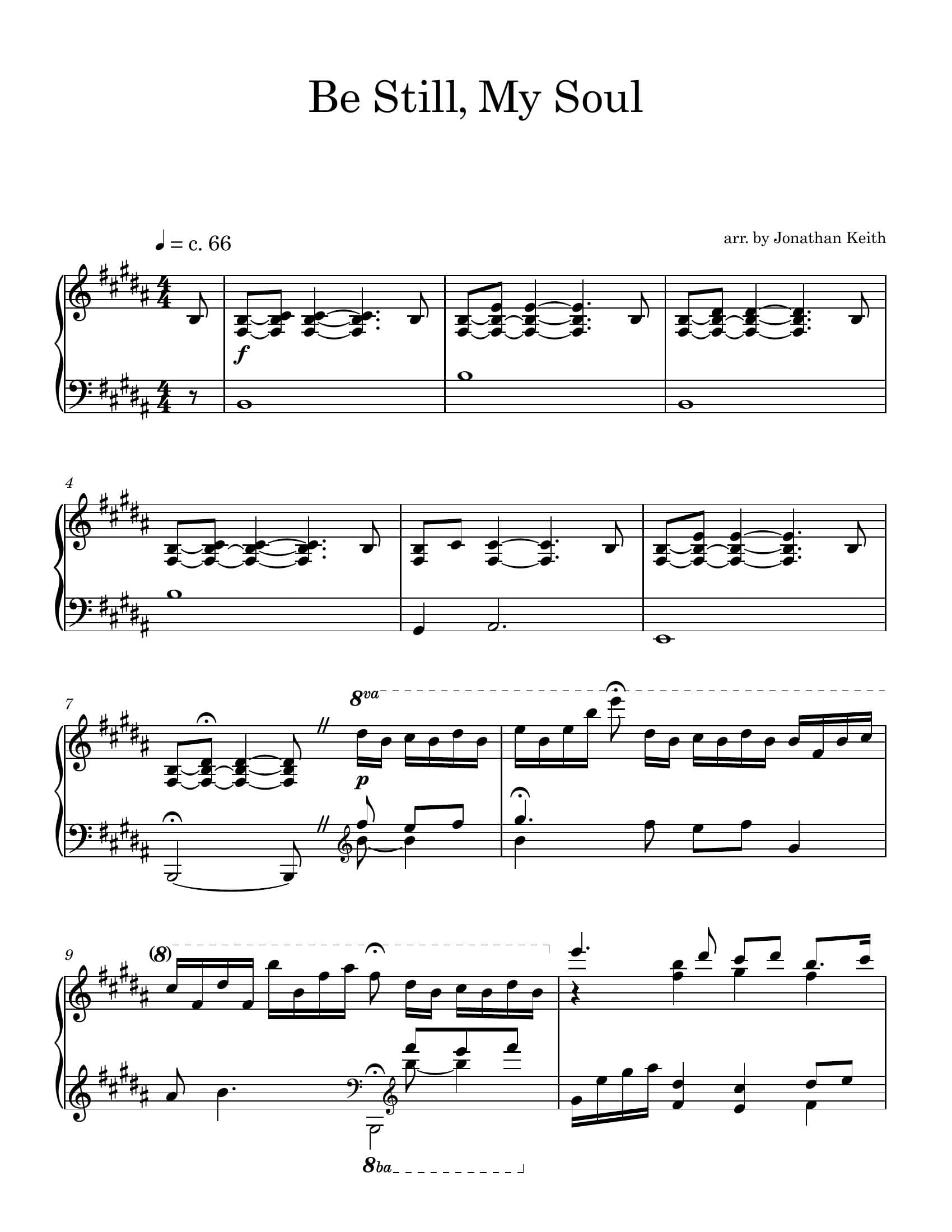 Be Still, My Soul — Sheet Music