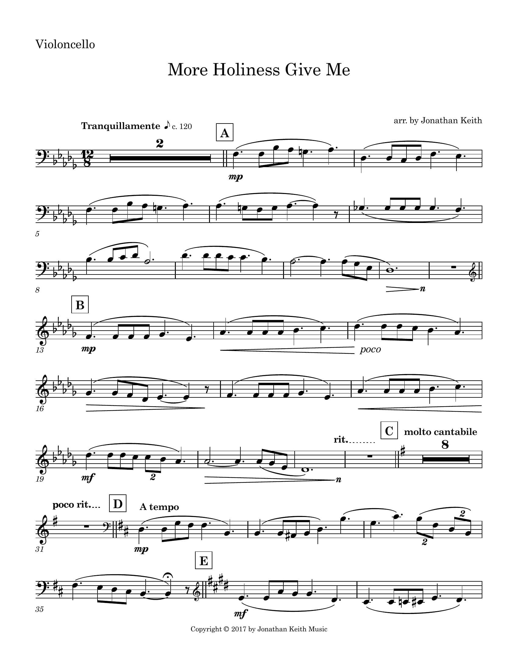 More Holiness Give Me — Sheet Music