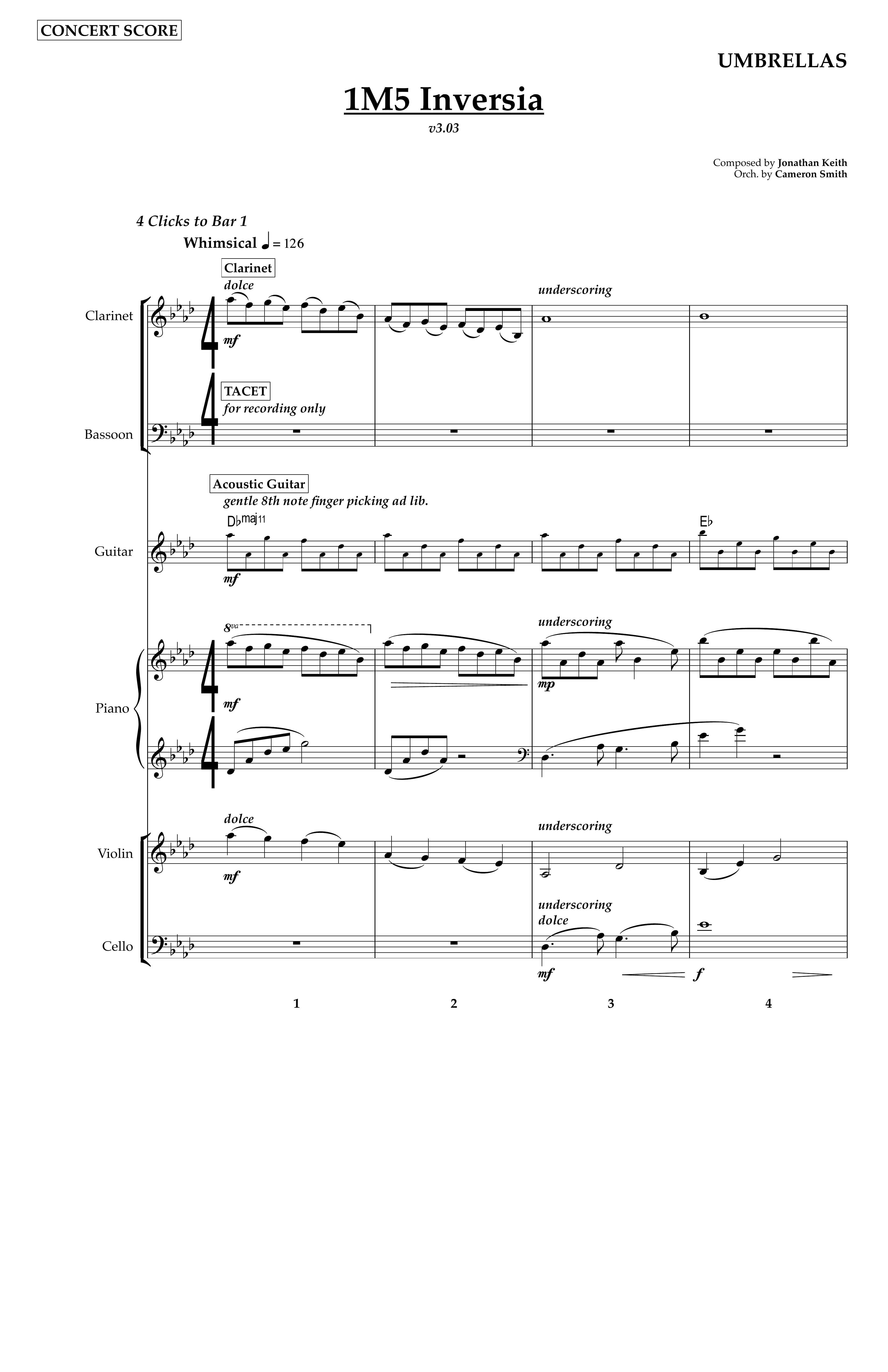 The Umbrella: Inversia — Score